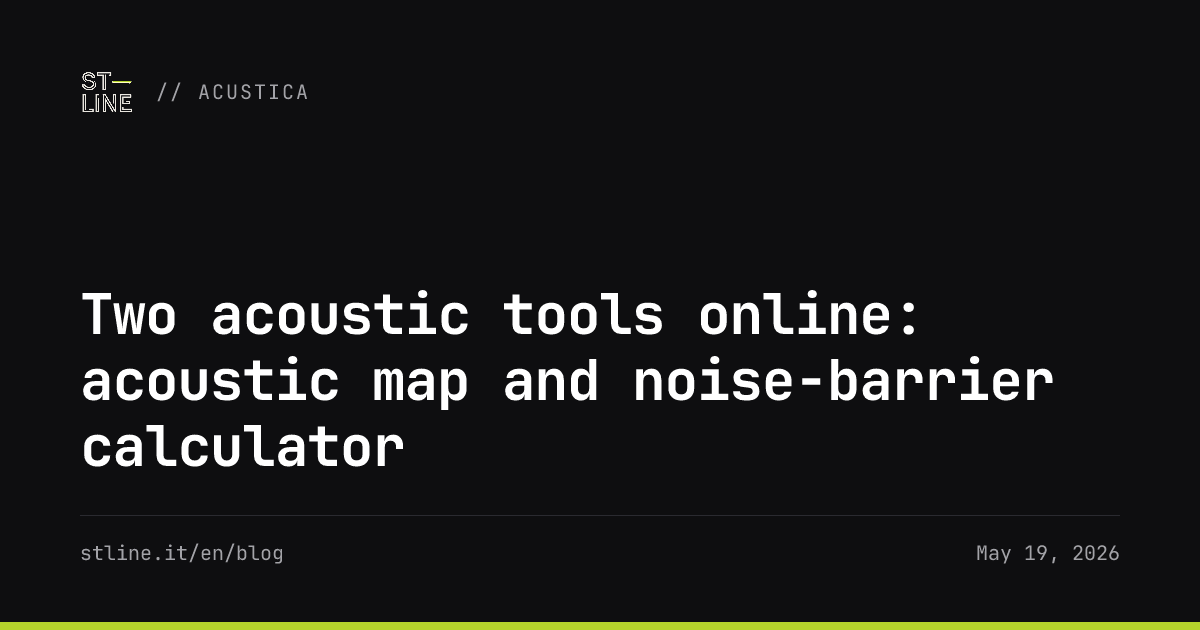Two acoustic tools online: acoustic map and noise-barrier calculator ...